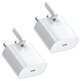 Samsung Fast Charger Plug 2Pack, USB C Samsung Fast Charging Adapter Type C Plug USBC UK for Galaxy S25 S24 S23 S22 S21 S20 A17 A16 A15 A14 A56 A55 A54 A53 A52 A36 A35 A33 A34 A22 A23 A25 A26