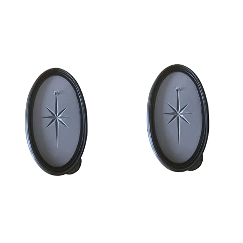 VENEKA 2X カヤックハッチカバー カヤックボートデッキプレート カヤックボートデッキハッチカバー 防水カヤックボートアクセサリー、グレー