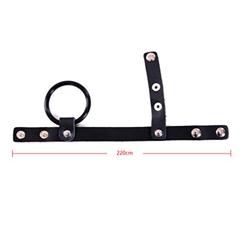 EXCEART 1Pc Penisring Cockring Zwart Siliconen Penis Stimulator Penis Enhancer Ringen Lederen Penis Sleeve Rekbare… - Image 6