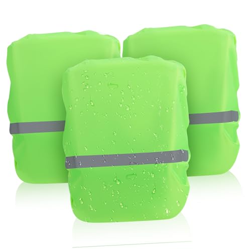 Milisten Backpack Protector Cover 3-Piece Rainproof Rain Fly for Outdoor Activities Lightweight Reflective