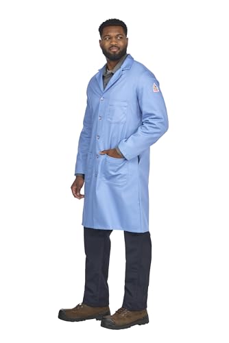 Bulwark Flame Resistant 7oz Cotton Lapel Collar Lab Coat4