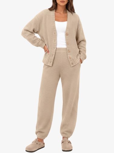 Image of LILLUSORY Women 2 Piece Sweater Matching Lounge Sets 2026 Fall Outfit