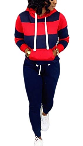 Jogging Suits for Women - Two Piece Sweatsuit Pullover Hoodie + Long Pants