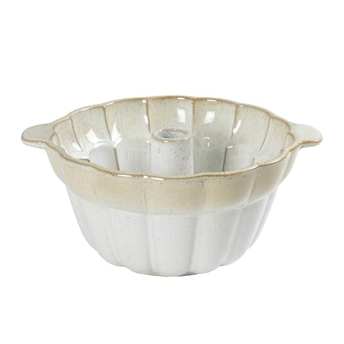 Image of Emeril Lagasse Fluted Cake Pan Stoneware 9.5 in - Pound Cake Baking Pan, Perfect for Baking Delicious Cakes!
