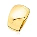 Ross-Simons Italian 18kt Gold Over Sterling Dome Ring. Size 6