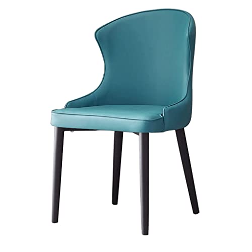 Eetkamerstoelen met Pu-kussen en metalen poten Mid Century Modern Accent Chair Gestoffeerde eetkamerstoelen voor Home Side Chair