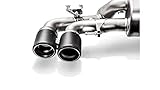 Akrapovic - 18+ BMW M5 (F90) Evolution Tail Pipe Set (Carbon) w/Red/White Akraprovic Logo (TP-CT/47/RS)