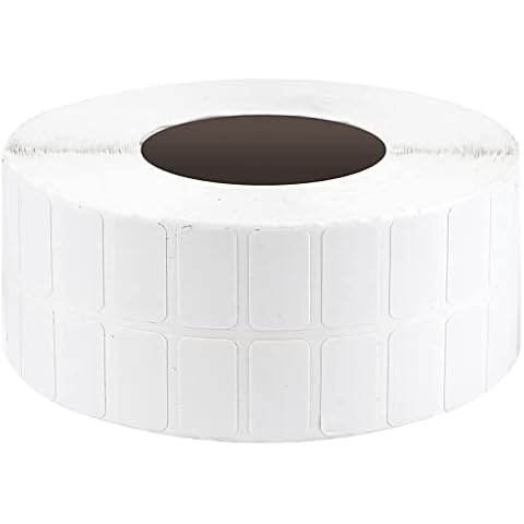 6000Pcs Diamond Painting Storage Containers Labels White Removable Diamond Art Stickers Name Number Painting Labels Self Adhesive Mini Labels Blank Small Rectangle Labels Writable Stickers DIY Office Cover