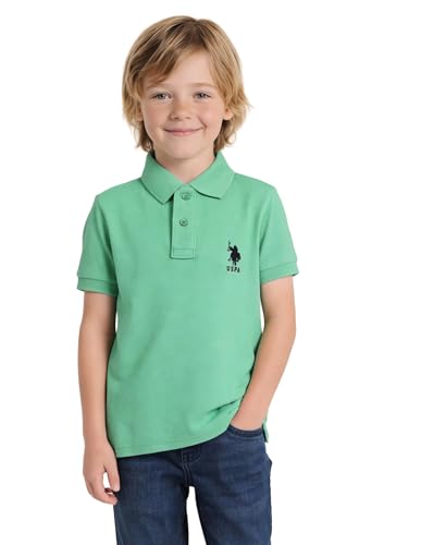 Image of U.S. Polo ASSN. Kids Polo T Shirt for Boys - 100% Cotton, Embroidered Logo, Kids Polo T Shirt for Boys
