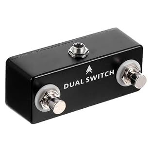 Dual foot:and it is a nice gift for your music lover friends,guitar Dual guitar foot:it is a tiny but essential parts for your guitar,guitar effect accessory Instrument supply:production of environmentally friendly and safe materials,guitar effect In...