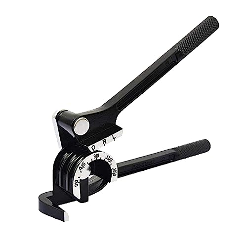 Herramienta dobladora de tubos, dobladora de tubos manual portátil de 180 grados, herramienta de doblado portátil de tubos de aluminio de cobre resistente para tubos de cobre, latón, aluminio y acero