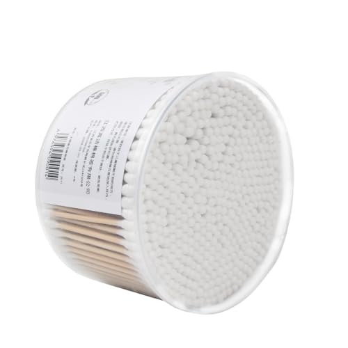 500 Piezas Bastoncillos De Algodón De Bambú, Cotton Bud, Bastoncillos Para Los Oídos, Cabeza Redonda Doble, Hisopos De Algodón De Bambú Para Limpiar Los Oídos Maquillaje Teclados Heridas Manualidades