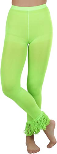 Image of ToBeInStyle Women's Opaque Ankle Long Nylon Footless Fun Tights Pantyhose