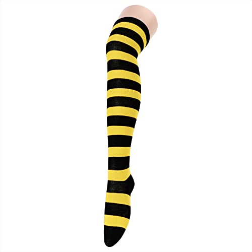 Image of American Trends Womens Rainbow Socks Striped Knee High Socks Thigh High Stockings Casual Tube Socks Costume Leg Warmers