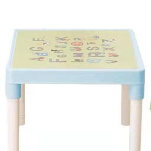Ensemble de Table et de Chaise d'apprentissage for Enfants, Table Maternelle et chaises, Table de Pique-Nique extérieure d'été, Adultes Peut être utilisé (y Compris Une Table, 2 Chaise)