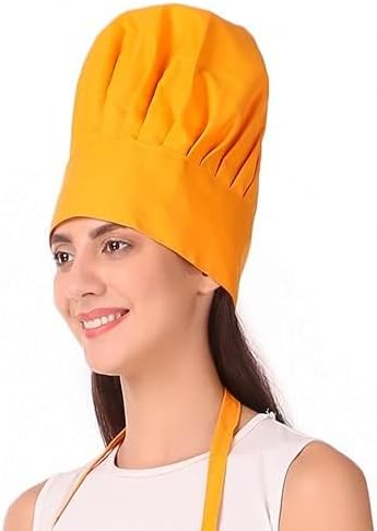 RK_ENTERPRISES Adjustable Mens Womens Cooking Chef Cap Hat for Kitchen/Plain