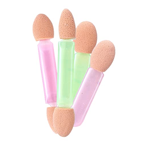 minkissy Dual Sided Sponge Eye Shadow Stick Sturdy Makeup Applicator Soft Sponge for Natural to Dramatic Looks Random Color
