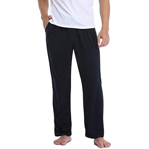 Vlazom Herren Schlafanzughose Baumwolle Pyjamahose Freizeithose Lang Jogginghose Cover
