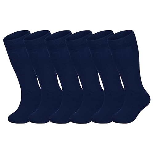 Image of ENBAOHUI 3 Pairs Toddler Soccer Socks - Kids Boys Girls Knee Socks