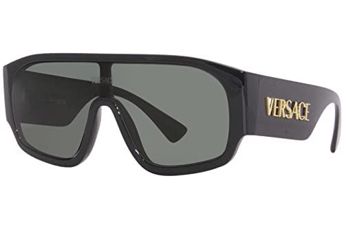 Versace Woman Sunglasses Black Frame, Dark Grey Lenses, 0MM4