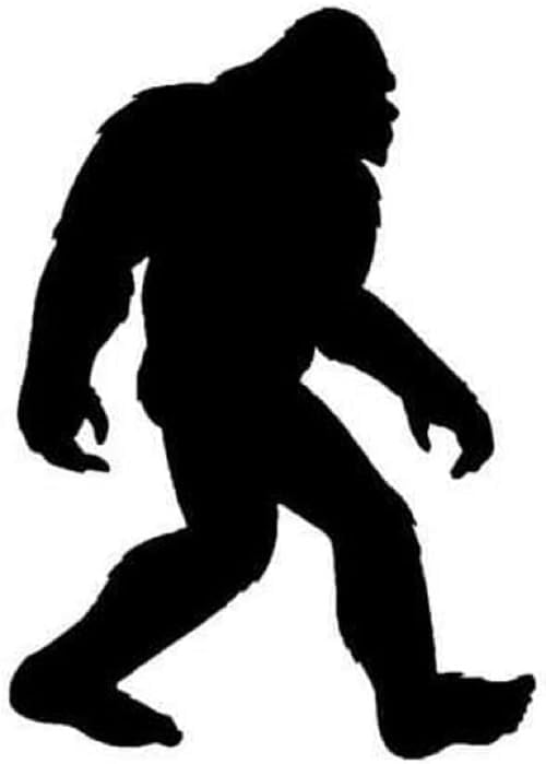 Bigfoot Decal Car Bumper Truck Snowmobiles SUV Yeti Sasquatch Sticker Vinyl Off Road (5.5 X 4 inches (Black) Glossy Vinyl - Image 2