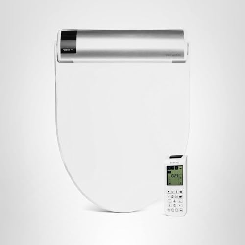 Bio Bidet BB2000 Electric Bidet Toilet Seat, Warm Water with Air Dryer, Heated Seat with Sensor and Slow Close Lid, Night Light, Remote Control, Round, White thumbnail 16