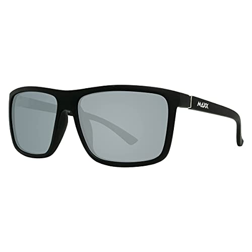 Maxx Reaction Smoke Lenses Rubberized Black Frame Lifestyle Sunglasses