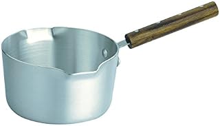 Milk Pan Sauce pan Heavy Gauge Wooden Handle Tea Pot (7 inch)