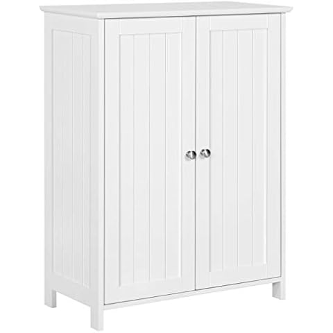 Yaheetech Badezimmerschrank freistehender Badschrank Aufbewahrungsschrank Cover