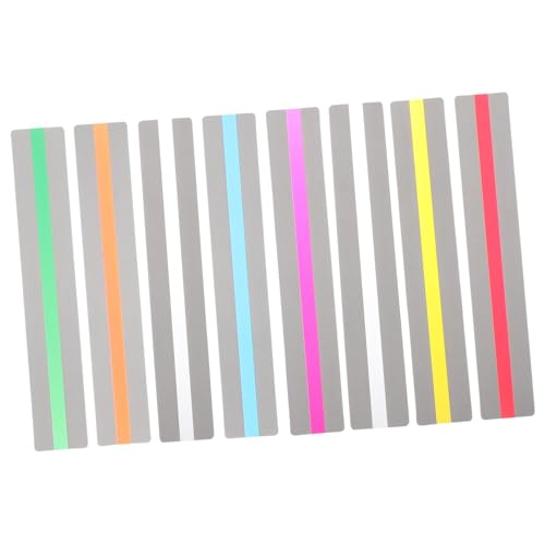 jojofuny 8Pcs Guided Reading Strips Overlay Bookmarks for Reading Tracking Dyslexia Helper Speed and Comprehension for All Ages Readers