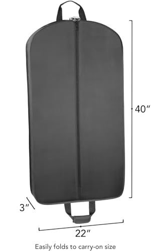 WallyBags Garment Bag for Travel & Business Trips with Carrying Handles