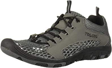 RocSocMen's Quick Dry Open Mesh Water Shoe Drainage Hole Barefoot Beach Walking Swimming Surf Aqua Sports Yoga Exercise