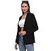 Womens Casual Blazers Open Front Long Sleeve Fashion Suit Jacket Work Office Suit 2025 Spring Fall Trendy Black S