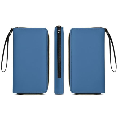 Fashion Decor Wallet, Long PU Zipper Wallet, Travel Purse Fashion Design, Huge Storage Capacity Purse With Rope Purple3