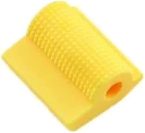 Repose-pieds de moto jaune avec levier de vitesse de 9 mm pour le remplacement et la visserie