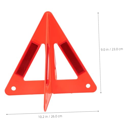 Cabilock Reflective Warning Triangle Kit Reflective Device for Cars Folding Roadside Triangles for Breakdown Scenarios Portable Vehicle Safety Gear - Image 5