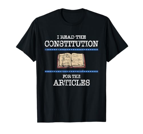 History Teachers Read The Constitution Distressed Funny T-Shirt