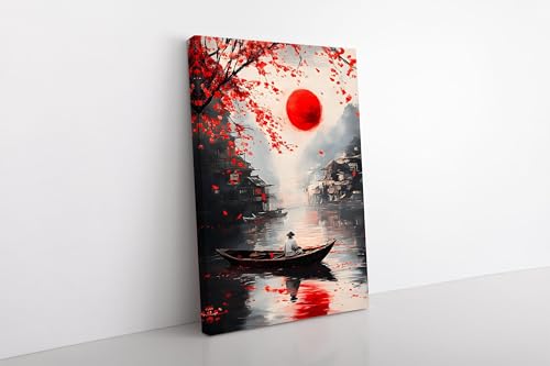 Toile samouraï zen lianyibo pour créer une ambiance salon japonaise mystique