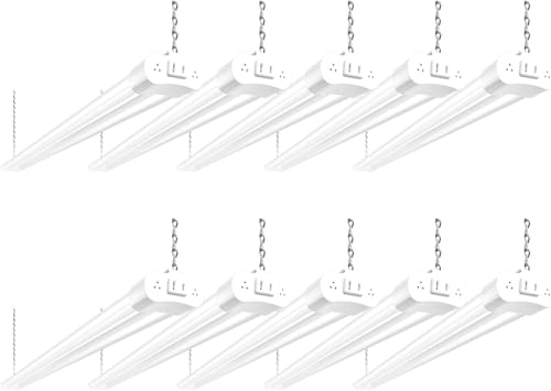 hykolity 10 Pack 4FT Linkable LED Utility Light...