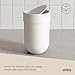Umbra Touch Waste Can, Small Trash Can with Lid, Swing Lid Waste Basket, Garbage Can with Lid for Washroom/Bathroom, Soft Touch, Matte White Finish