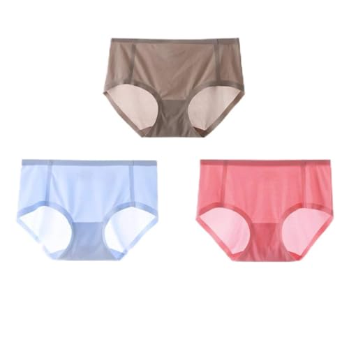Sous-vêtements anti-irritation en soie de glace, lot de culottes sans trace respirantes XL