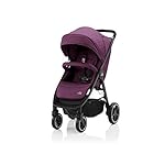 BRITAX RÖMER Buggy B-AGILE M, Ein-Hand-Faltmechanismus und kompakte Größe, von Geburt bis 4 Jahre (bis 22kg), Cherry Wine