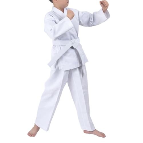GOXQIT Traje De Judo Trajes de Judo Uniformes Karate for Entrenamiento Jiu-Jitsu Brasileño Internacionales(150cm)