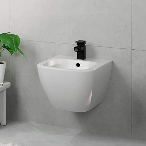 hansgrohe Einhebel-Bidetmischer Vernis Shape, Bidetarmatur mit Zugstange, wassersparend, Mattschwarz – Ansicht 6