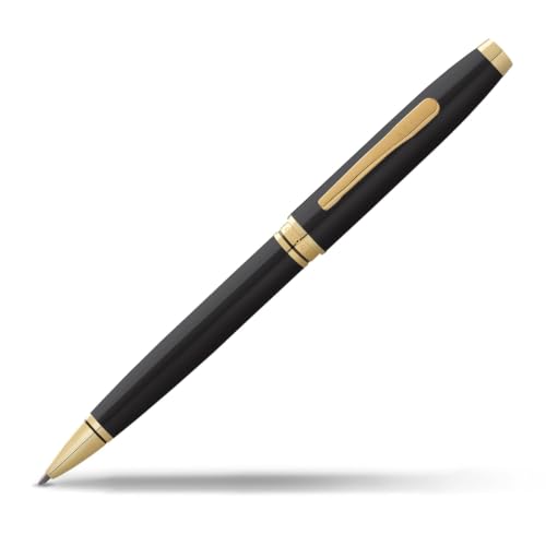 Image of Cross Gift Set | Coventry Black Lacquer Gold BP with A6 Notebook Black | Premium Pen Gift Sets