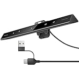 【2 EN 1 con alimentación】La barra de luz del monitor Quntis se puede alimentar mediante salidas USB A y C. No se requiere una toma de corriente adicional, ya sea que la fuente sea una computadora, un cargador de teléfono o un banco de energía.