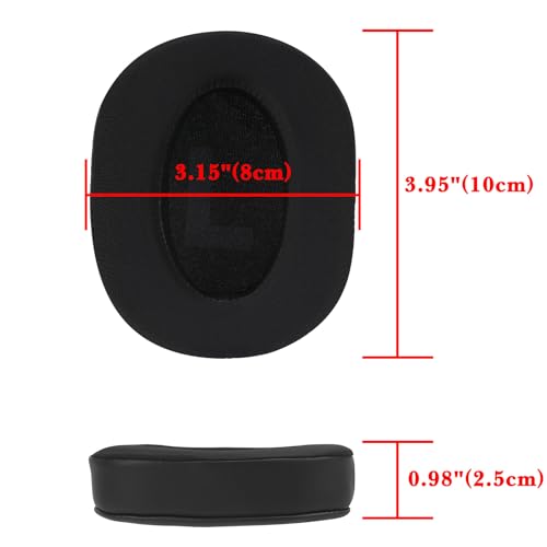 Linkidea Reemplazo de Almohadillas para Auriculares Logitech G Pro, G Pro X, G433, G233, Almohadillas de Gel Refrigerante Negro miniatura 4