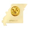PinMart Missouri Shape Flag Lapel Pin – Complete United States of America Pin Set – Gold Plated Enamel US State Shirt Pins – Great Commemorative/Promotional Gift #2