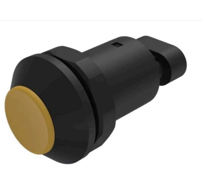 09-RS.1101.4000.M000, Magnetic/Reed Switches Series 09 Rugged Outdoor Switch Zink Yellow (RAL - 1018) Standard Lens momentary Without Marking 1 NO Contact 48V 0.5A 10W-VA