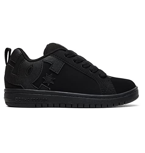 DC DC Kinder Court Graffik Skateschuh, Schwarz (schwarz/schwarz), 34 EU